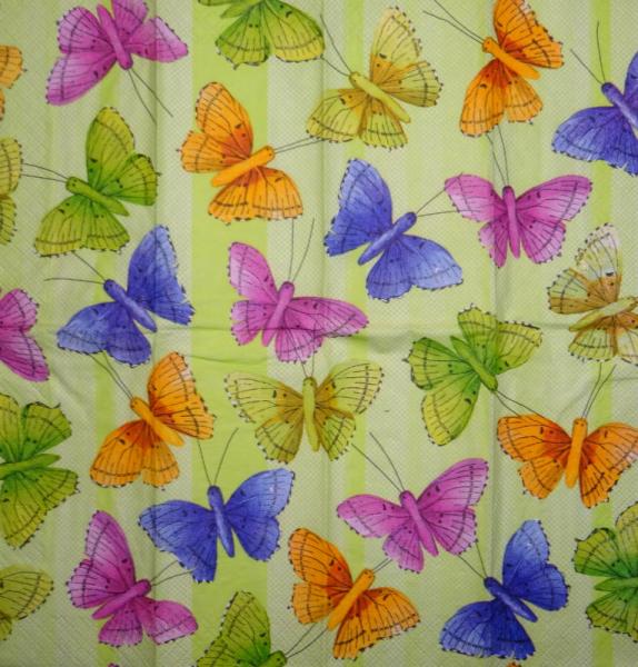 SL-049 Schmetterlinge - 4-lagig - Paper Design - Taschentuch
